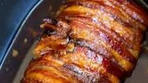 Slow Cooker Bacon Garlic Pork Loin Slow Cooker Bacon Garlic Pork Loin
