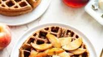 Chai Waffles with Cinnamon Apple Topping Chai Waffles with Cinnamon Apple Topping