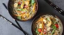 Japanese Noodles in a Savory Miso Broth Japanese Noodles in a Savory Miso Broth