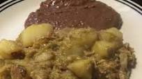 Carnitas de cerdo con papas Carnitas de cerdo con papas