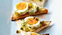 Herbed Deviled Egg Bruschetta Herbed Deviled Egg Bruschetta
