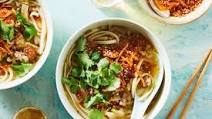 Savory Pork Noodle Soup with Cabbage & Spicy Rayu Sauce Savory Pork Noodle Soup with Cabbage & Spicy Rayu Sauce