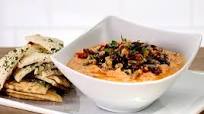 White Bean Hummus with FAGE Total and Sesame-Herbed Flatbread White Bean Hummus with FAGE Total and Sesame-Herbed Flatbread