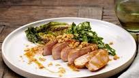 Pan seared pork loin with cos lettuce Pan seared pork loin with cos lettuce