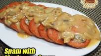How to Cook Spam with Mushroom Gravy Sauce How to Cook Spam with Mushroom Gravy Sauce