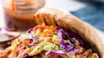 BBQ Chicken Sandwiches with Coleslaw BBQ Chicken Sandwiches with Coleslaw