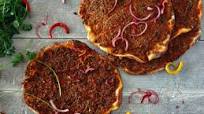 Homemade lahmacun Turkish mincemeat topped flatbread Homemade lahmacun Turkish mincemeat topped flatbread
