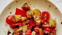 Red Pepper, Potato, and Peanut Sabzi Red Pepper, Potato, and Peanut Sabzi