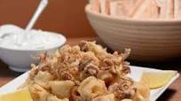 Cyprus Kalamari and Tzatziki (Calamari with yogurt dip) Cyprus Kalamari and Tzatziki (Calamari with yogurt dip)