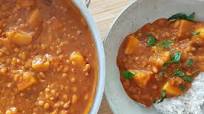 Easy potato and baked bean curry recipe Easy potato and baked bean curry recipe