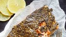 Za'atar baked salmon Za'atar baked salmon