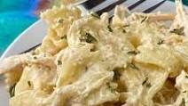 Easy Crock Pot Creamy Chicken Pasta Casserole Easy Crock Pot Creamy Chicken Pasta Casserole
