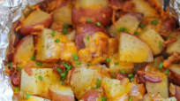 Slow Cooker Cheesy Bacon Ranch Potatoes Slow Cooker Cheesy Bacon Ranch Potatoes