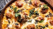 Simple Baked Cheesy Italian Chicken Meatballs Simple Baked Cheesy Italian Chicken Meatballs