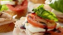 Turkey Caprese Bruschetta Turkey Caprese Bruschetta