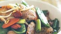 Pork and vegetable stir-fry Pork and vegetable stir-fry