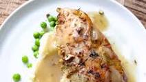 Bone in Chicken Breast with Garlic Compound Butter Sauce Bone in Chicken Breast with Garlic Compound Butter Sauce