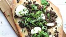 Middle Eastern Flatbread with Spiced Beef and Mint Middle Eastern Flatbread with Spiced Beef and Mint