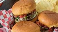 Bruschetta Turkey Burger Sliders with Avocado Spread Bruschetta Turkey Burger Sliders with Avocado Spread
