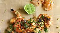 Grilled Shrimp with Cilantro, Lime, and Peanuts Grilled Shrimp with Cilantro, Lime, and Peanuts