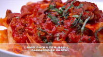 Lamb Shoulder Ragout Wholemeal Pappardelle Pasta Lamb Shoulder Ragout Wholemeal Pappardelle Pasta