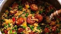 Smoked Sausage and Rice - easy one pot dinner! Smoked Sausage and Rice - easy one pot dinner!