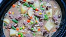 Slow Cooker Beef, Barley, and Mushroom Stew Slow Cooker Beef, Barley, and Mushroom Stew