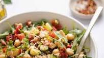Mediterranean Tuna Salad with Lemon Garlic Dressing Mediterranean Tuna Salad with Lemon Garlic Dressing