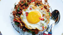 Holy basil stir-fry pad gra prow Holy basil stir-fry pad gra prow