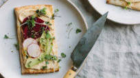 Spring Hummus Toasts Spring Hummus Toasts