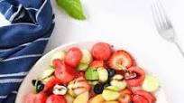 Watermelon Fruit Caprese Salad Watermelon Fruit Caprese Salad