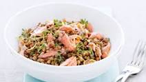 Lentil and smoked trout salad with lemon oil Lentil and smoked trout salad with lemon oil