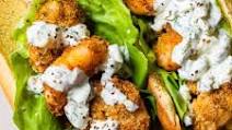 Air Fryer Fried Shrimp Sandwich with Tartar Sauce Air Fryer Fried Shrimp Sandwich with Tartar Sauce