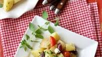 Greek Potato Salad Recipe with Feta Cheese, Kalamata Olives & Oregano Dressing Greek Potato Salad Recipe with Feta Cheese, Kalamata Olives & Oregano Dressing