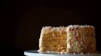 Coconut Crepe Cake with Whipped Cream Frosting Coconut Crepe Cake with Whipped Cream Frosting
