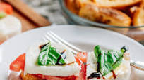 Deconstructed Bruschetta with Mozzarella Deconstructed Bruschetta with Mozzarella