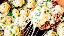 Italian Ground Beef and Cauliflower Skillet Italian Ground Beef and Cauliflower Skillet