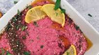 Roasted Beet Lemon Hummus Roasted Beet Lemon Hummus