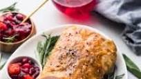 Glazed Pork Loin with Cranberry Mango Sauce Glazed Pork Loin with Cranberry Mango Sauce