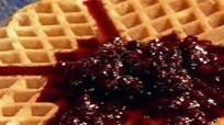 Cinnamon-Sugar Waffles with Blueberry Syrup Cinnamon-Sugar Waffles with Blueberry Syrup