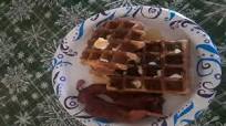 Banana Belgian Waffles Banana Belgian Waffles