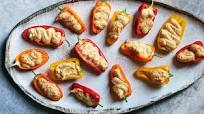 Hummus-Stuffed Peppers Hummus-Stuffed Peppers