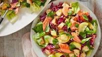 Salmon Caesar Salad with Parmesan Croutons & Summer Squash Salmon Caesar Salad with Parmesan Croutons & Summer Squash