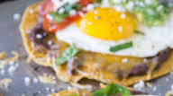 Huevos Rancheros Breakfast Tostadas with Avocado Salsa Verde Huevos Rancheros Breakfast Tostadas with Avocado Salsa Verde