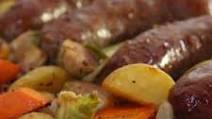 Oktoberfest Dinner Ideas: Sheet Pan Brats and Potatoes Oktoberfest Dinner Ideas: Sheet Pan Brats and Potatoes