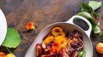 Stuffed Pork Fillet, Roast Fruits & Honey Stuffed Pork Fillet, Roast Fruits & Honey