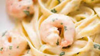 Creamy Garlic Prawn Pasta Creamy Garlic Prawn Pasta
