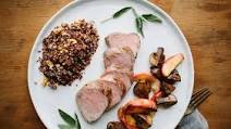 Roast Pork Tenderloin and Apples with Mushroom Sauté Roast Pork Tenderloin and Apples with Mushroom Sauté