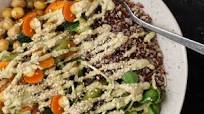 Vegan Roasted Chickpea & Vegetable Bowl with Peanut Cream Vegan Roasted Chickpea & Vegetable Bowl with Peanut Cream