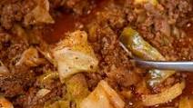 Unstuffed beef and Cabbage Unstuffed beef and Cabbage